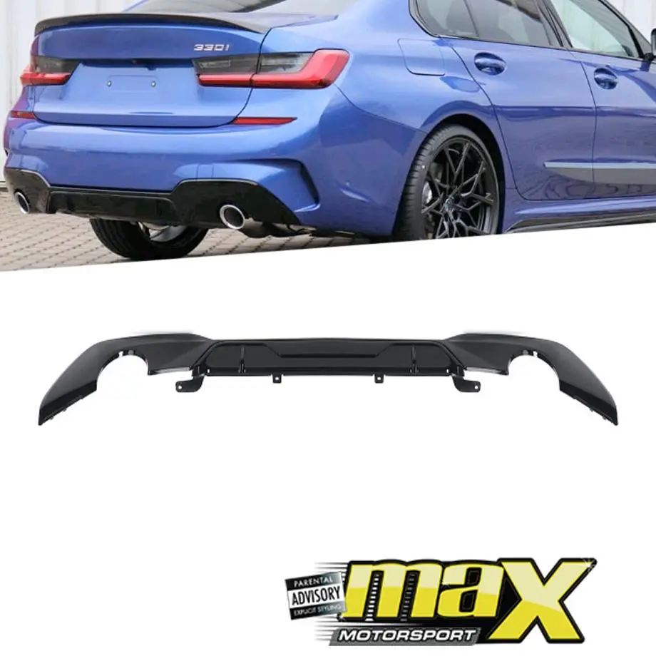 Bm G20 3-Series (2019-On) Gloss Black Rear Diffuser 1
