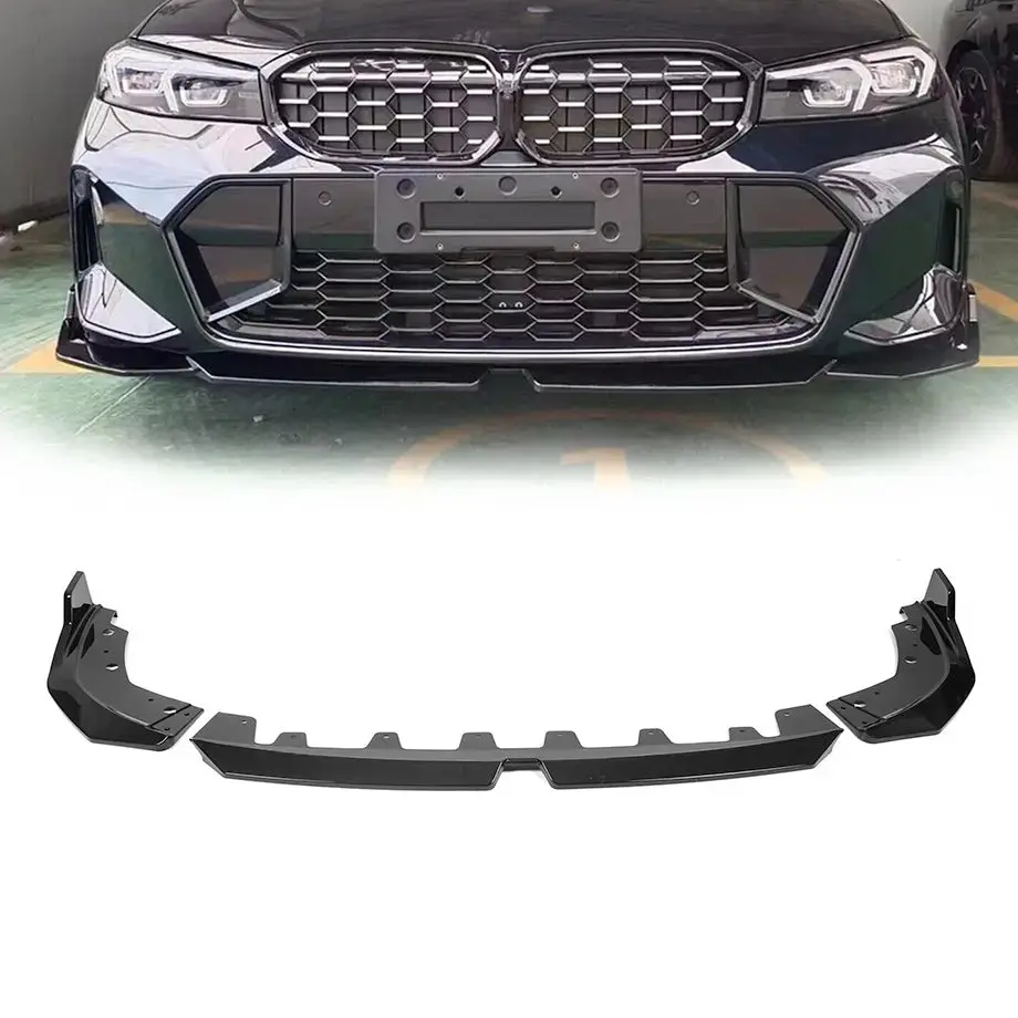 Bm G20 Lci Facelift 3-Piece Performance Style Gloss Black Front Spoiler (23-On) 1