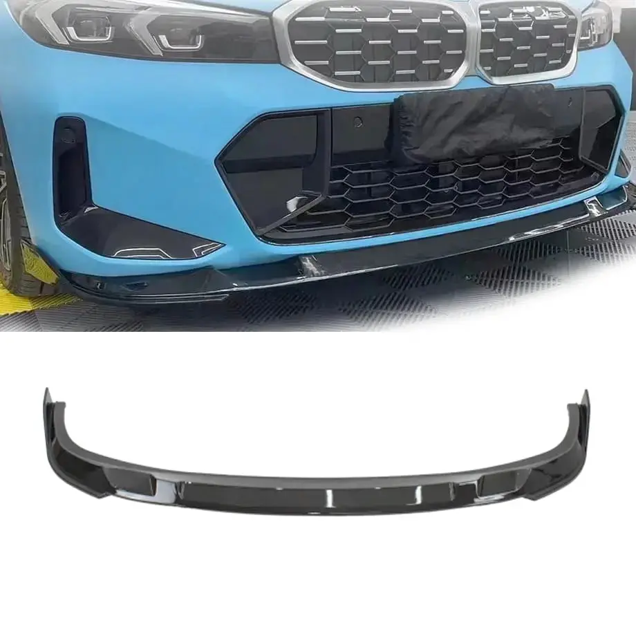 Bm G20 Lci Facelift 3D Style Gloss Black Front Spoiler (23-On) 1