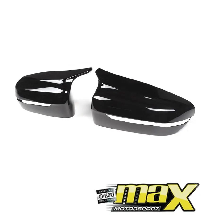 Bm G20 M-Style (19-On) Gloss Black Clip-On Mirror Covers 1