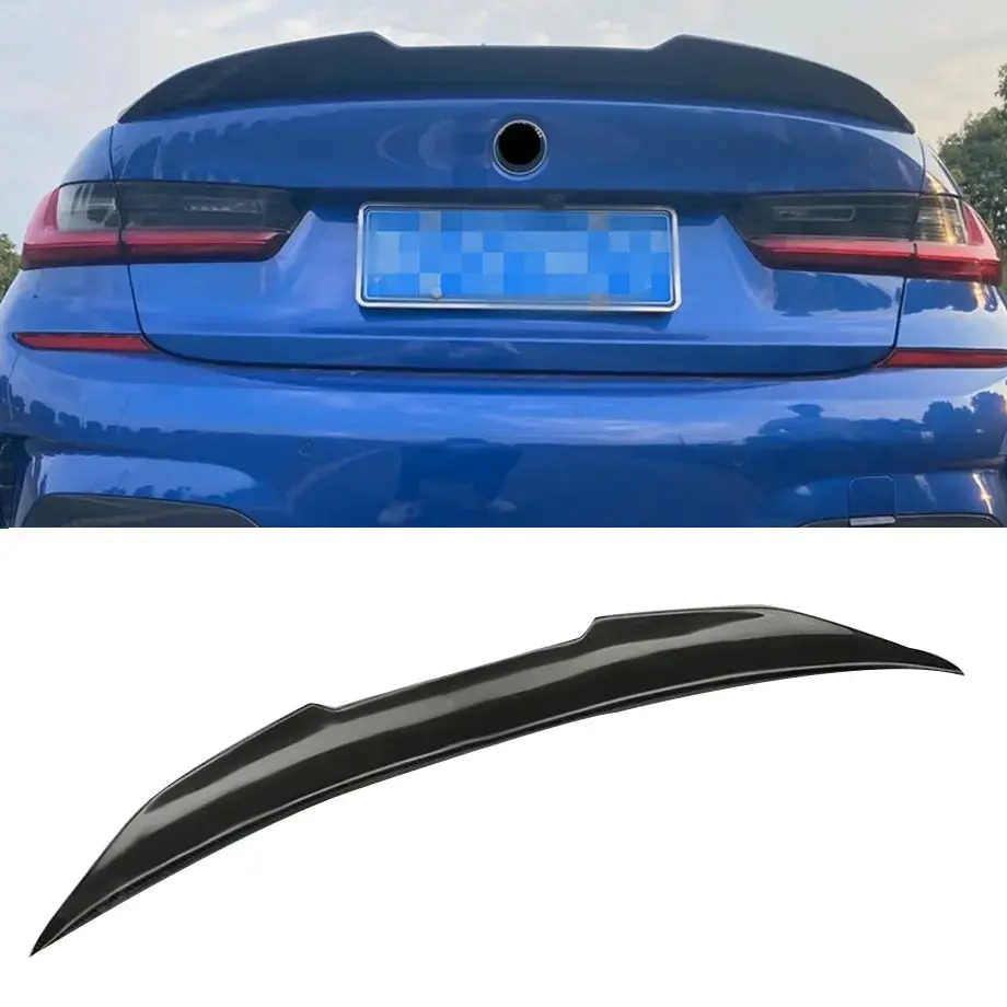 Bm G20 3-Series Psm Style Gloss Black Plastic Boot Spoiler 1