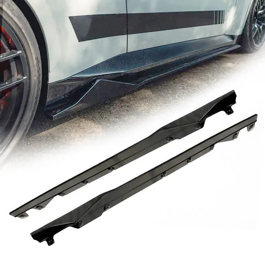 Bm G42 2-Series Gloss Black Performance Style Side Skirts (22-On) 1