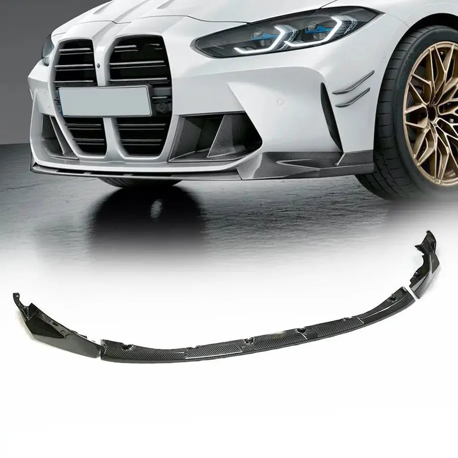 Bm G80 / G82 (M3/M4) Carbon Fibre Performance Style 3-Piece Front Spoiler 1