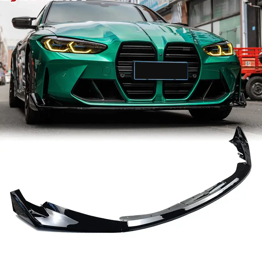 Bm G80 / G82 (M3/M4) Performance Style Gloss Black 5-Piece Front Spoiler 1