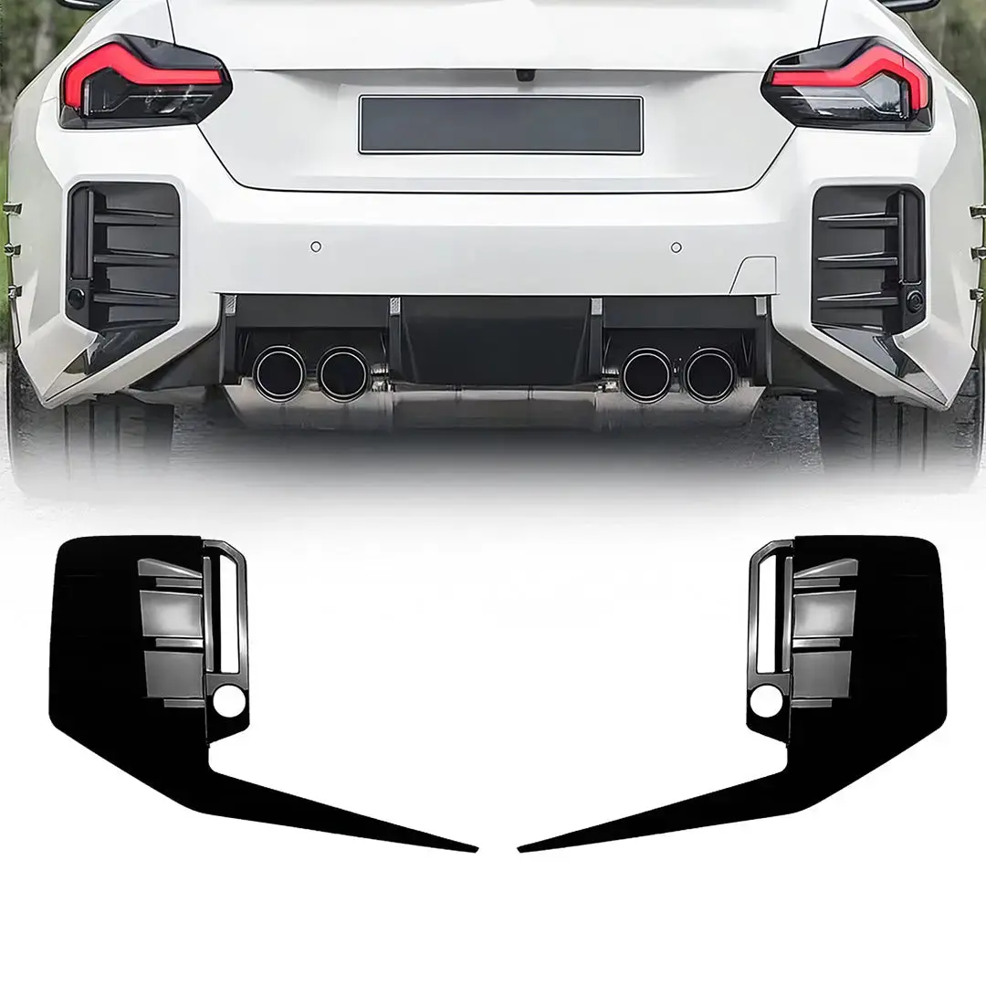 Bm G87 M2 Performance Style Gloss Black Rear Bumper Inserts 1