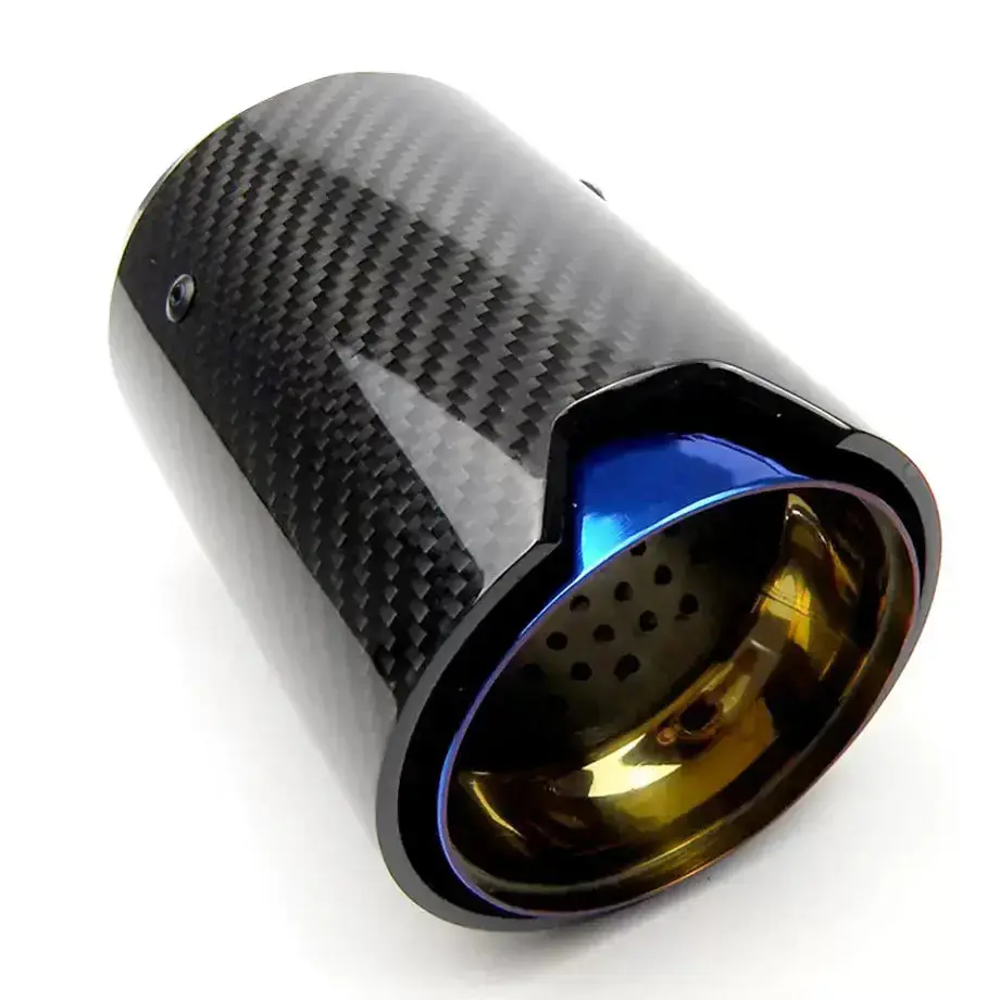Bm M-Series Performance Style Carbon Fibre Exhaust Tail Pipes - (70Mm) 1