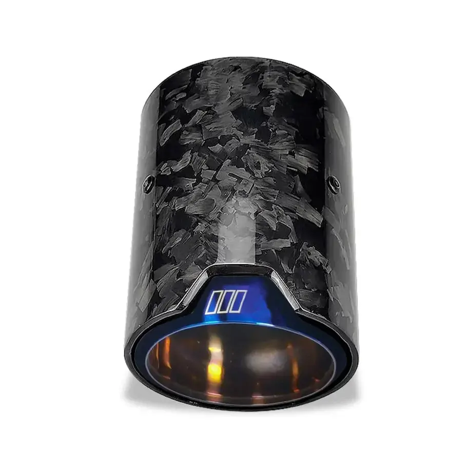 Bm M-Series Performance Style Forged Carbon Fibre Exhaust Tail Pipes (70Mm) 1