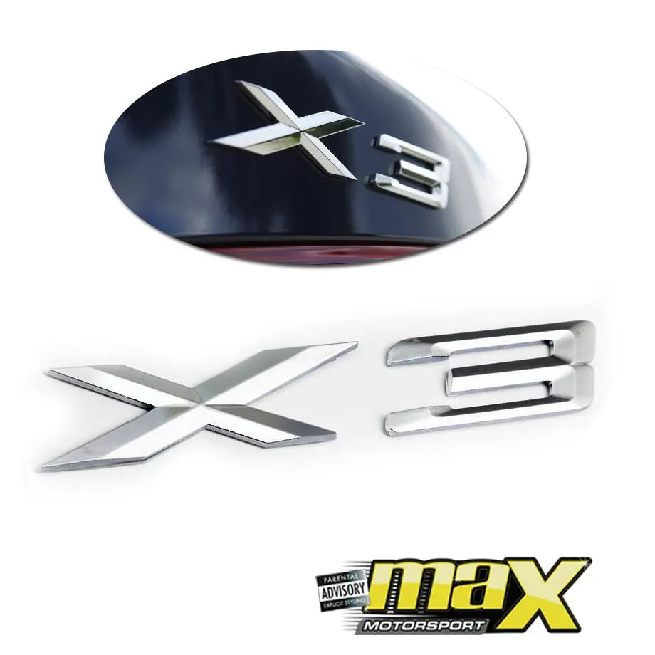 Bm X3 Chrome Badge 1