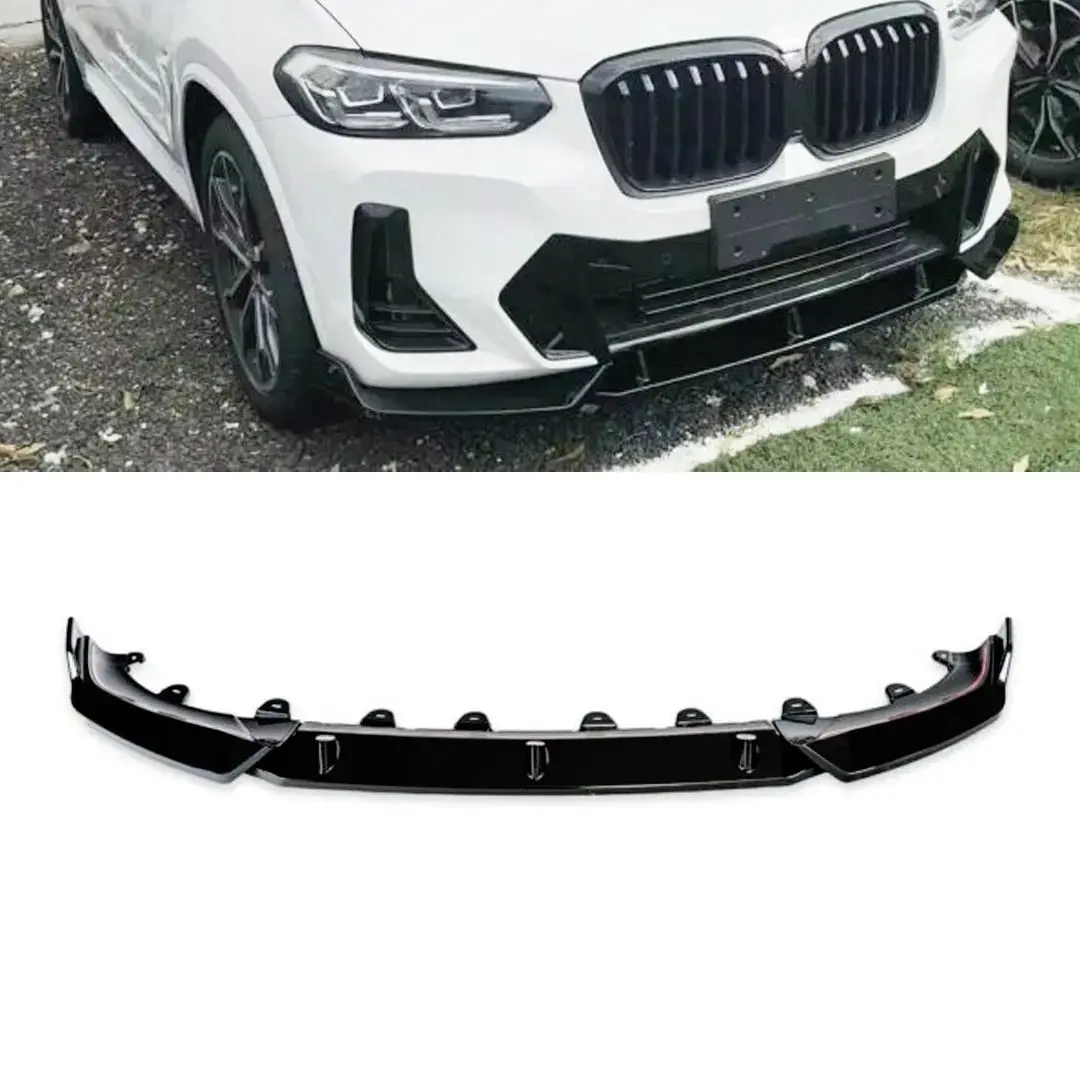 Bm X3 G01 Lci Facelift 3-Piece Gloss Black Front Spoiler - Type B 1