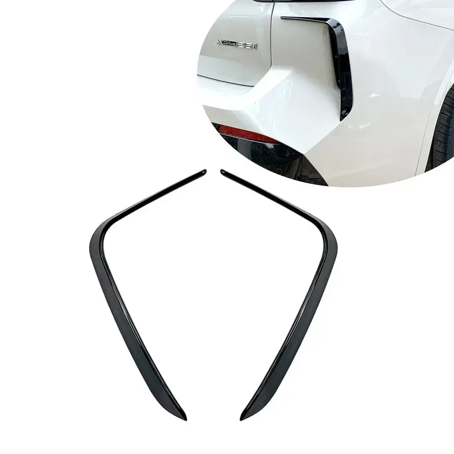 Bm X3 G01 M-Sport Aero Style Gloss Black Rear Bumper Canards (22-On) 1