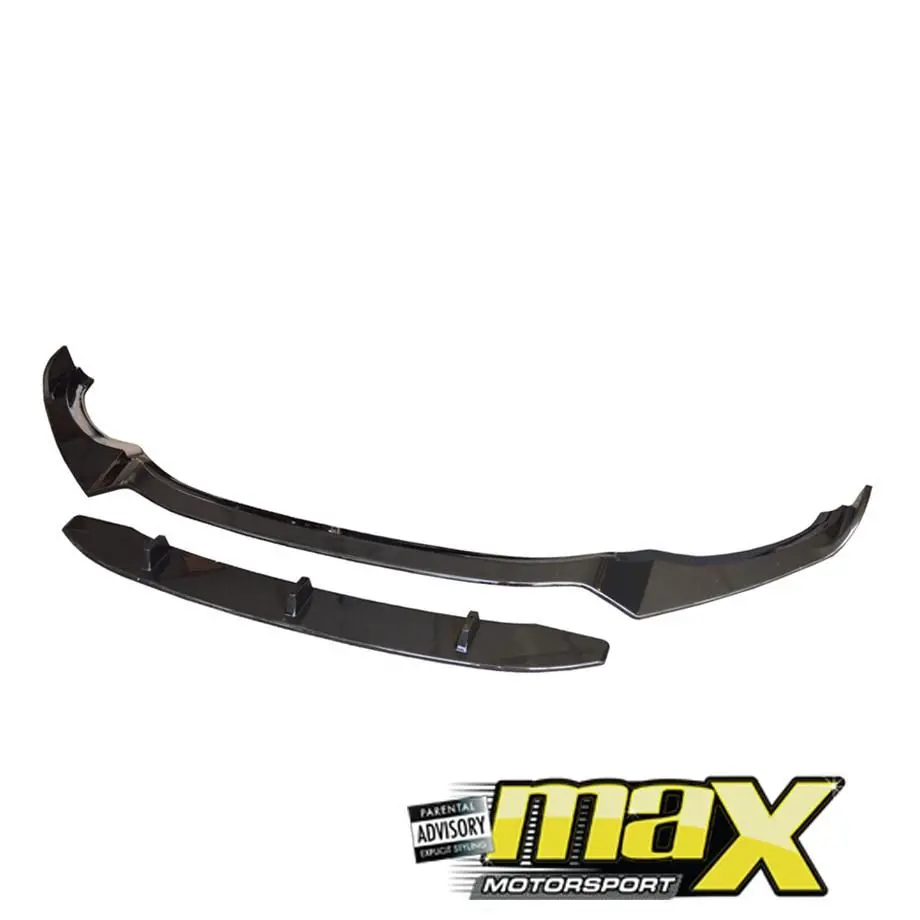 Bm X3 G01 Series 2-Piece Gloss Black Front Spoiler 2