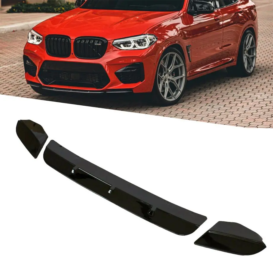 Bm X3m G01 Performance Style Gloss Black 3-Piece Front Splitter 1