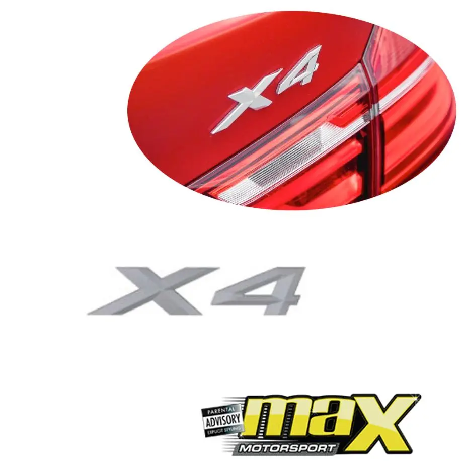 Bm X4 Chrome Badge 1