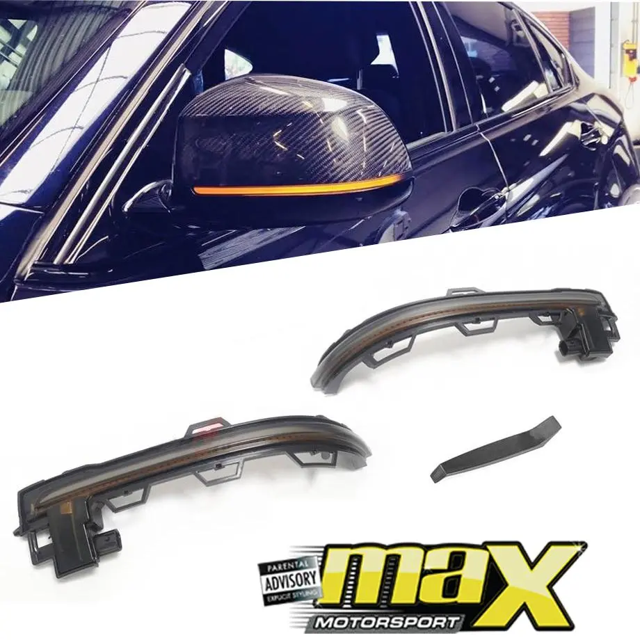 Bm X4 G02 (19-On) Side Mirror Smoked Led Sequential Indicator Light 1