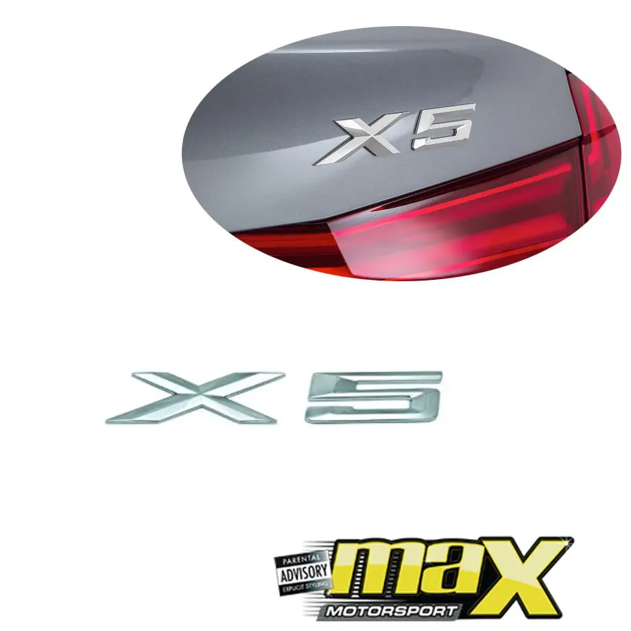 Bm X5 Chrome Badge 1