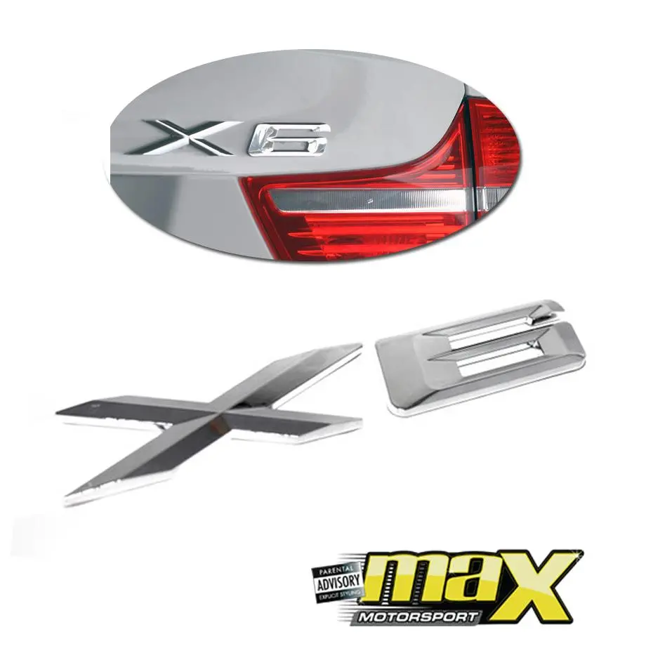 Bm X6 Chrome Badge 1