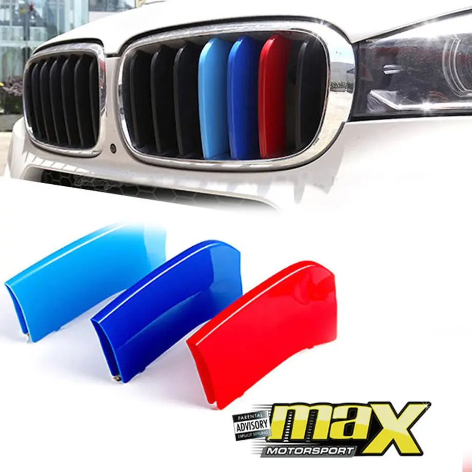 Bm X6 M-Sport Clip On Grille Stripes 1