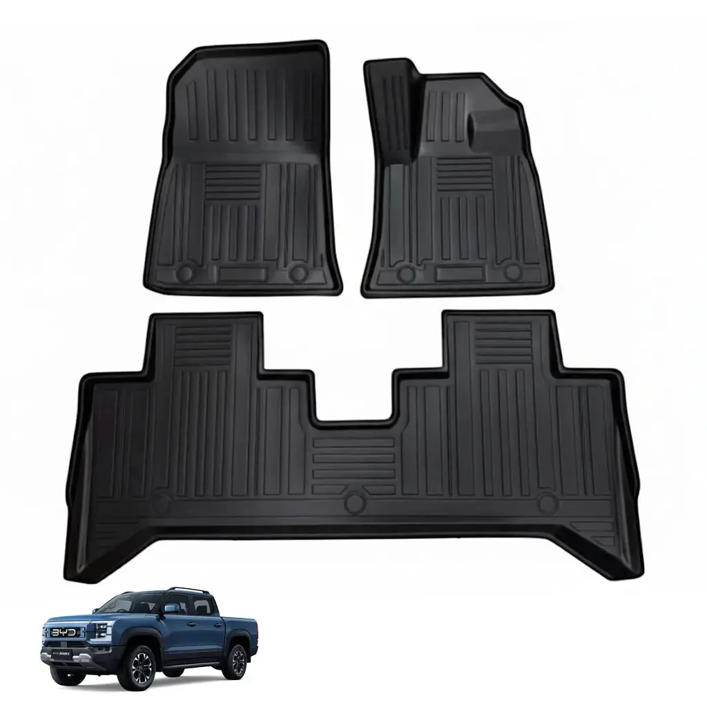 Byd Shark 6 (25-On) Moulded Tpe Rubber Floor Mats (3-Piece) 1