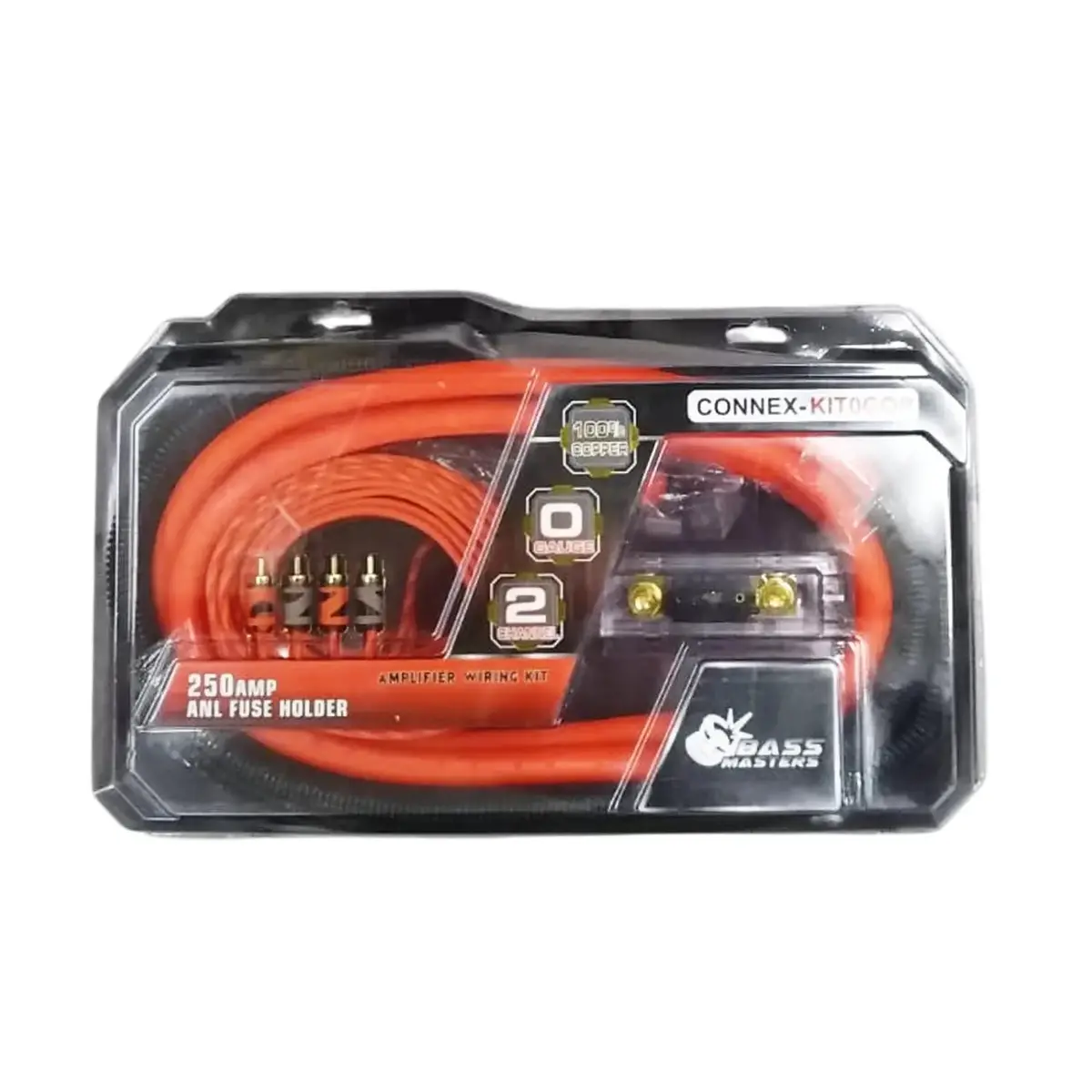 Bass Masters 0-Gauge 100% Copper Wiring Kit 1