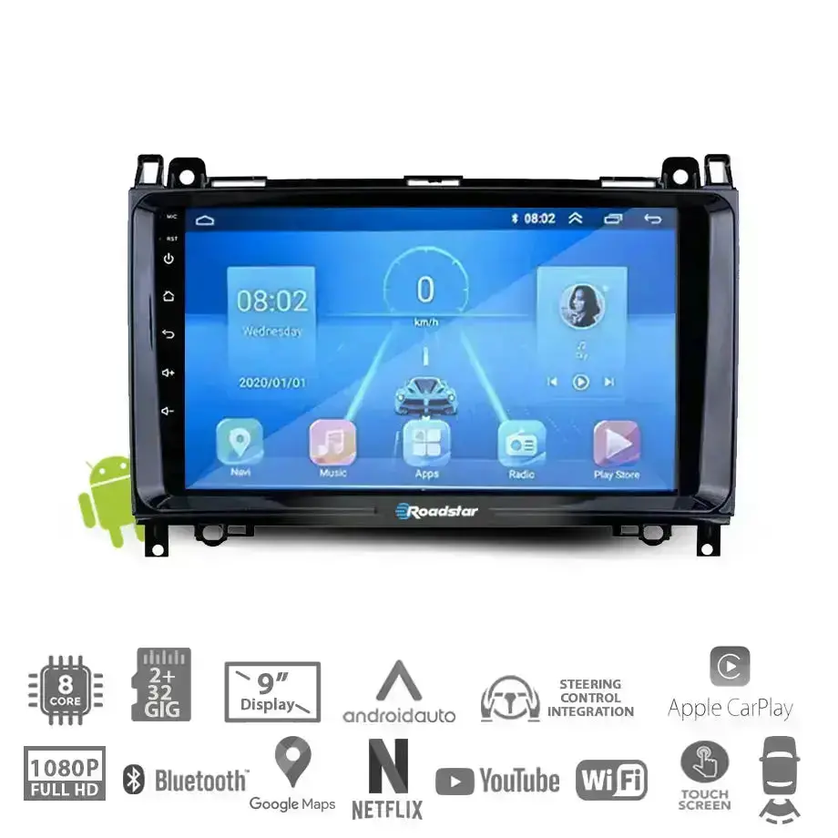 Benz Viano (06-12) - 9 Inch Roadstar Android Entertainment & Gps System 1