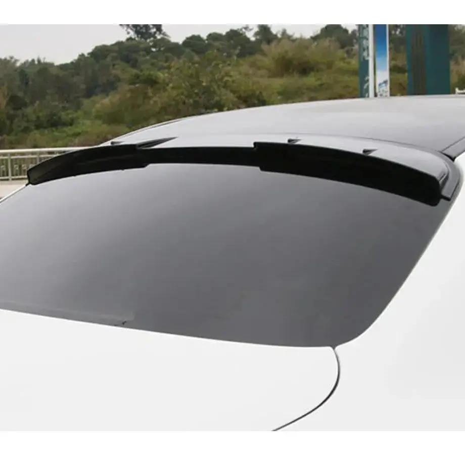 Merc W205 C-Class Gloss Black V-Style Roof Spoiler (15-20) 2