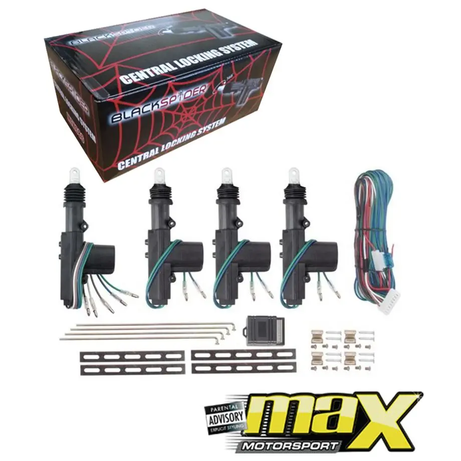 Black Spider 4 Door Central Locking System 1