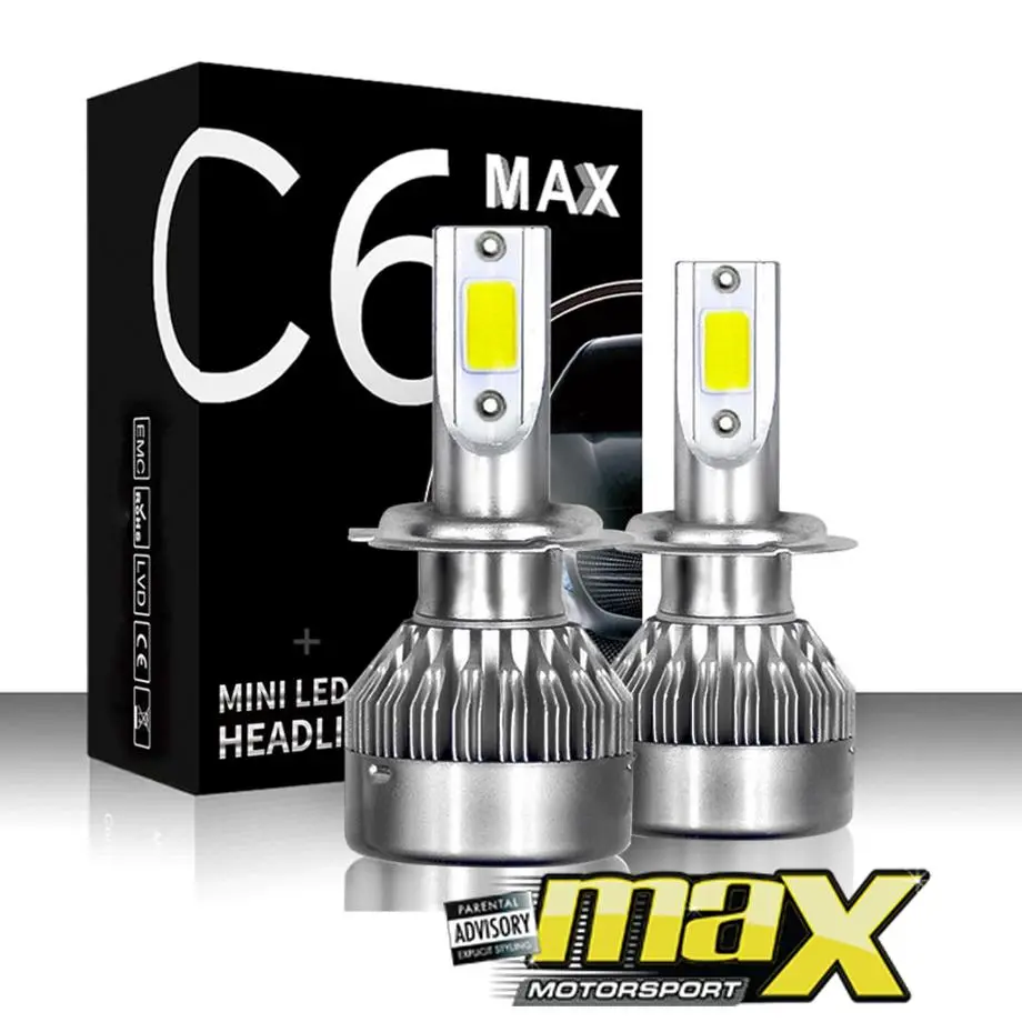 C6 Max Led Headlight Bulb Kit - H7 1