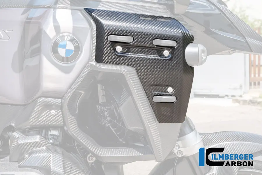 Rechter Kühlerdeckel Mit Löchern Für Den Gepäckhalter Carbon Matt R 1300 Gs Adventure 1