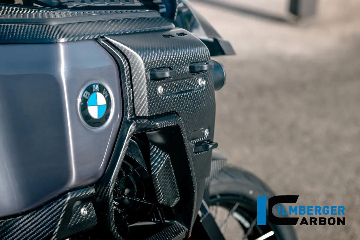 Rechter Kühlerdeckel Mit Löchern Für Den Gepäckhalter Carbon Matt R 1300 Gs Adventure 2