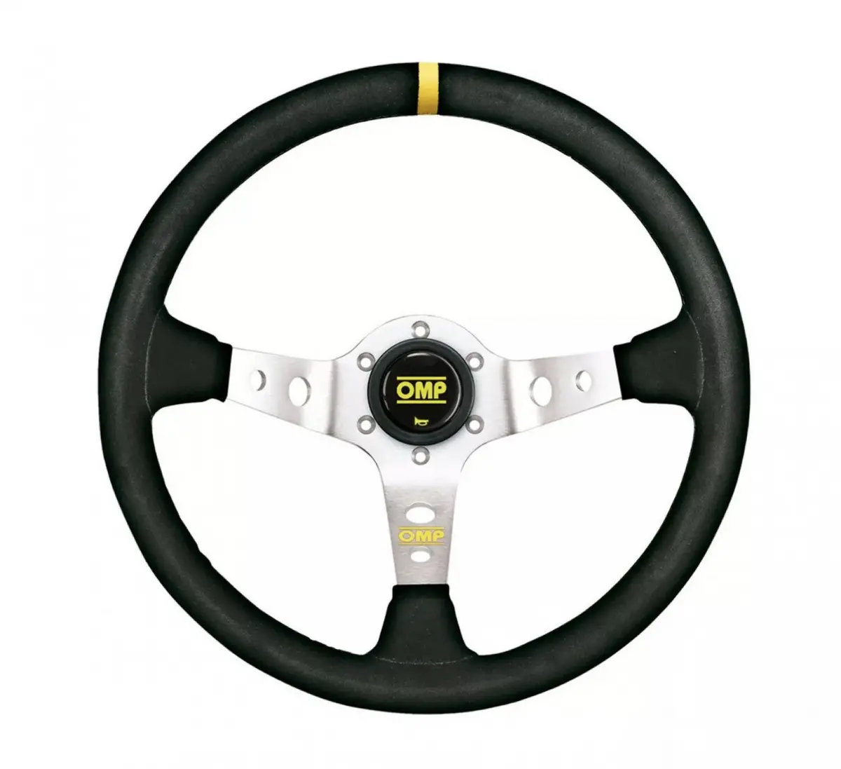 Omp Corsica Scamosciato Black/Silver Steering Wheel 1