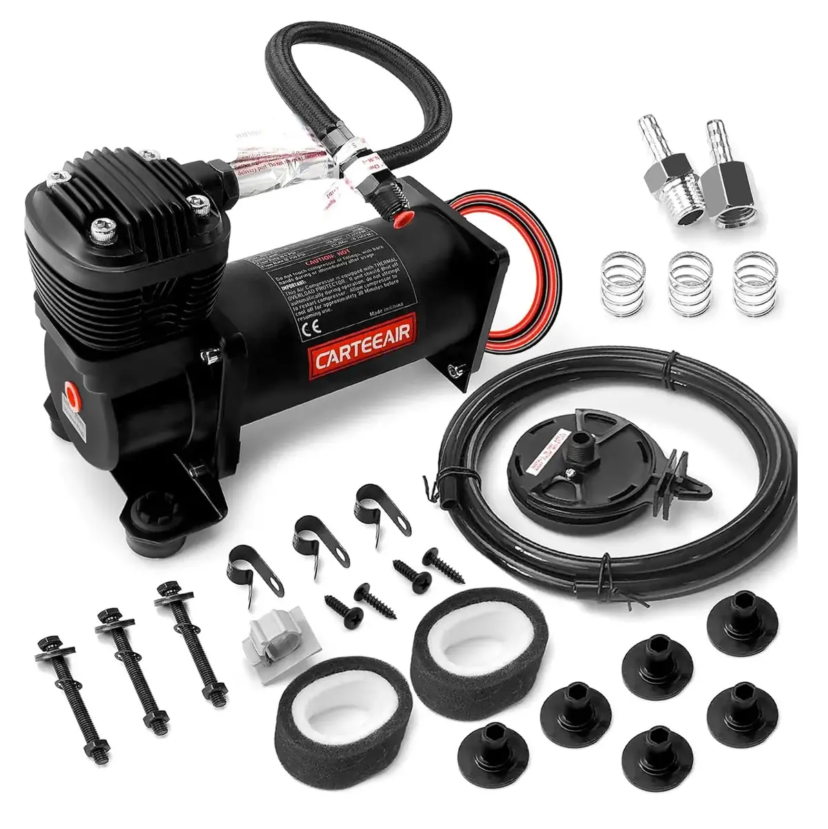 Carteeair 420Sq Super Quiet Air Compressor (Black) 1
