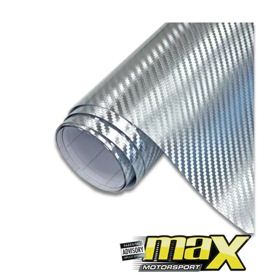 Chrome Carbon Fibre Style Vinyl Wrap 1