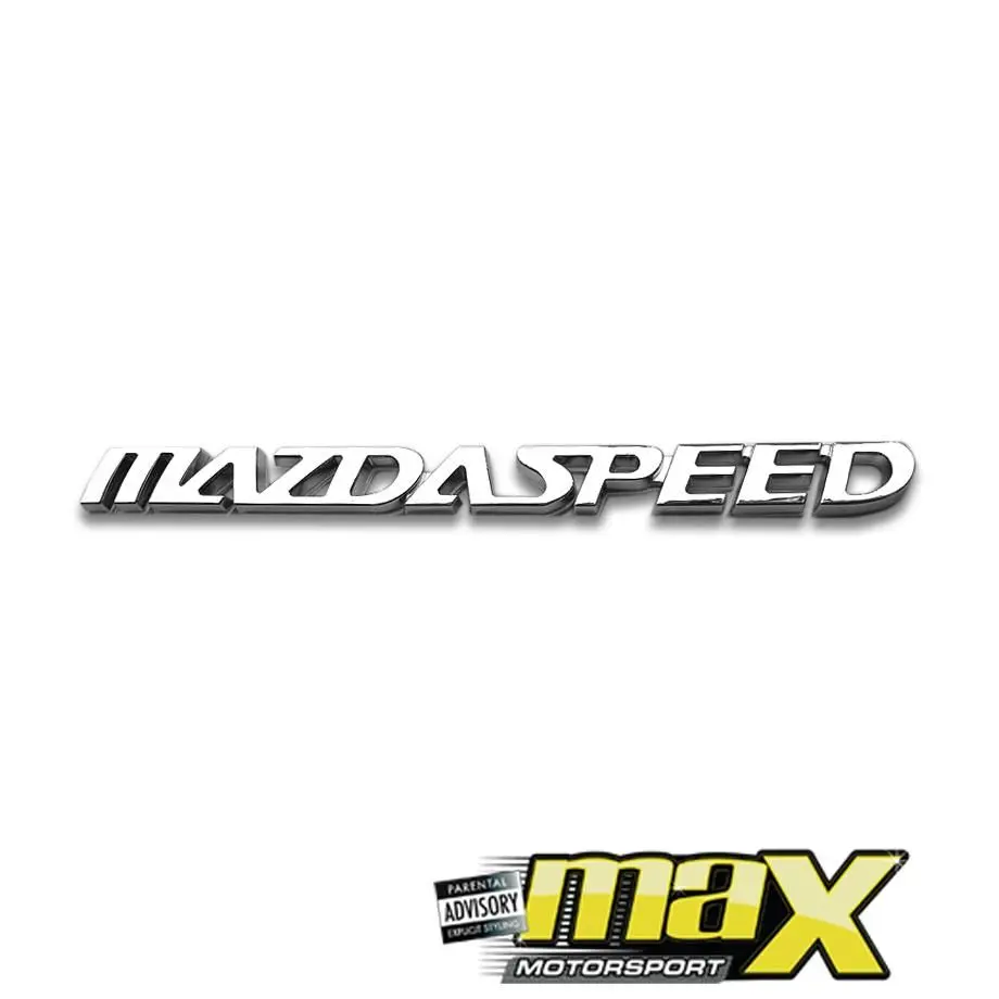 Chrome Mazdaspeed Badge 1
