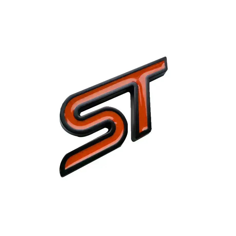 St Logo - Steering Wheel Metal Badge (Red) 1