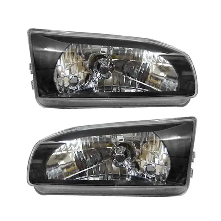 Toyota Corolla Rsi (96-98) Black Crystal Headlights 1