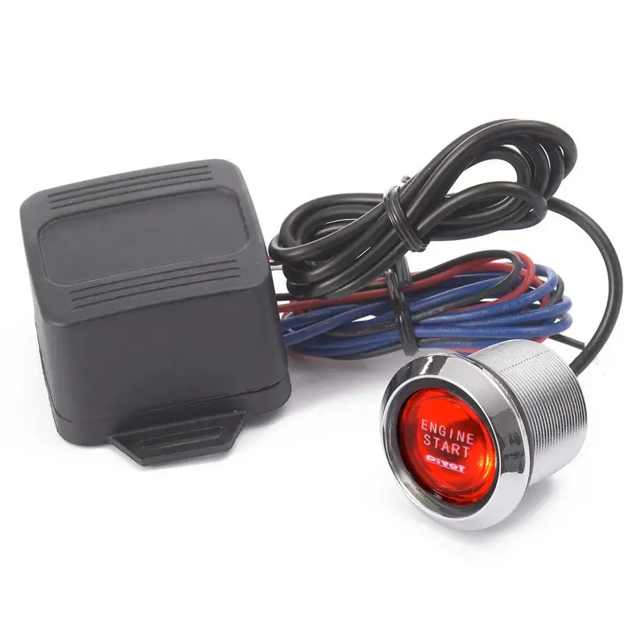Universal Engine Push Start Button - Red 1