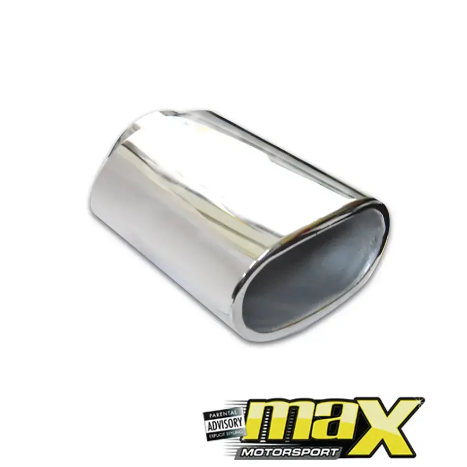 Cowley Single Flat Oval Exhaust Tailpipe (89Mm Outlet) 1