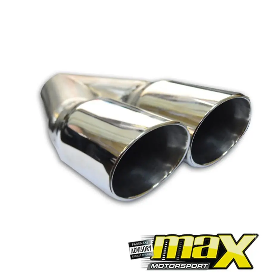 Cowley Twin Angled Exhaust Tailpipe (63Mm Outlet) 1