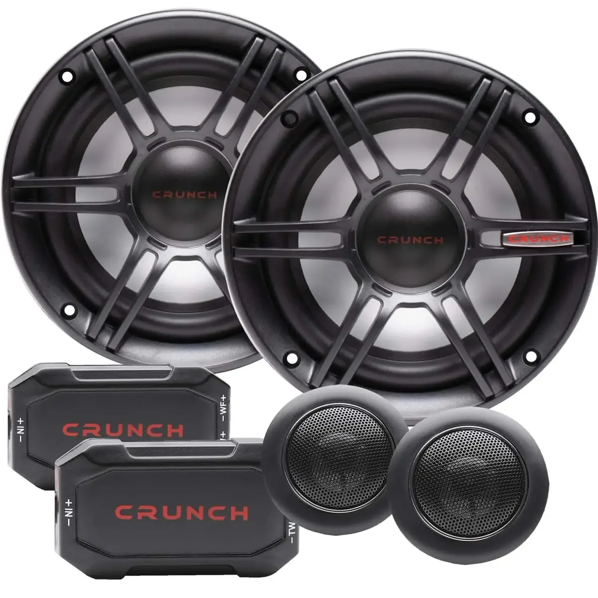 Crunch Cs65c Cs Series 6.5 Inch  2-Way Component Speakers (300W) 1