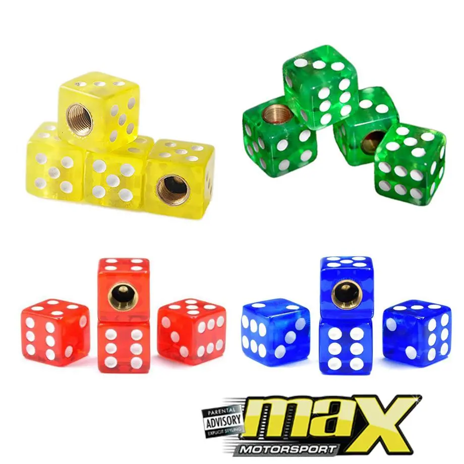 Crystal Dice Valve Caps 1