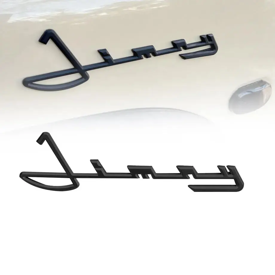 Jimny Cursive Retro Logo Badge (Black) 1