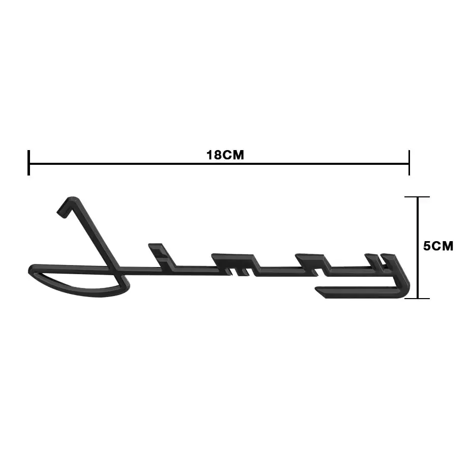Jimny Cursive Retro Logo Badge (Black) 2