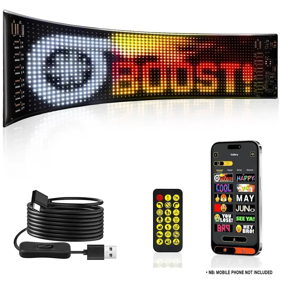 Customisable App Controlled Matrix Led Panel Display Screen - (120Mm X 595Mm) 1