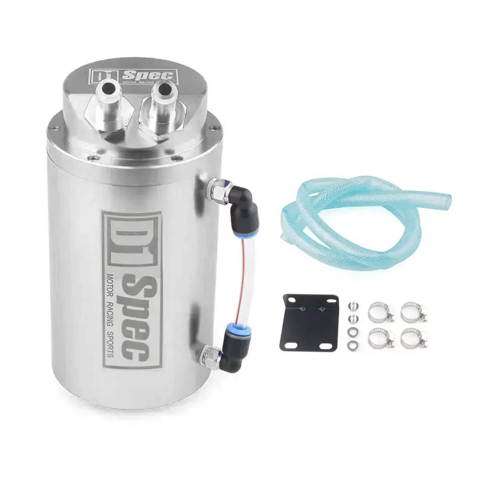 D1 Spec Round Oil Catch Tank (Silver) 1