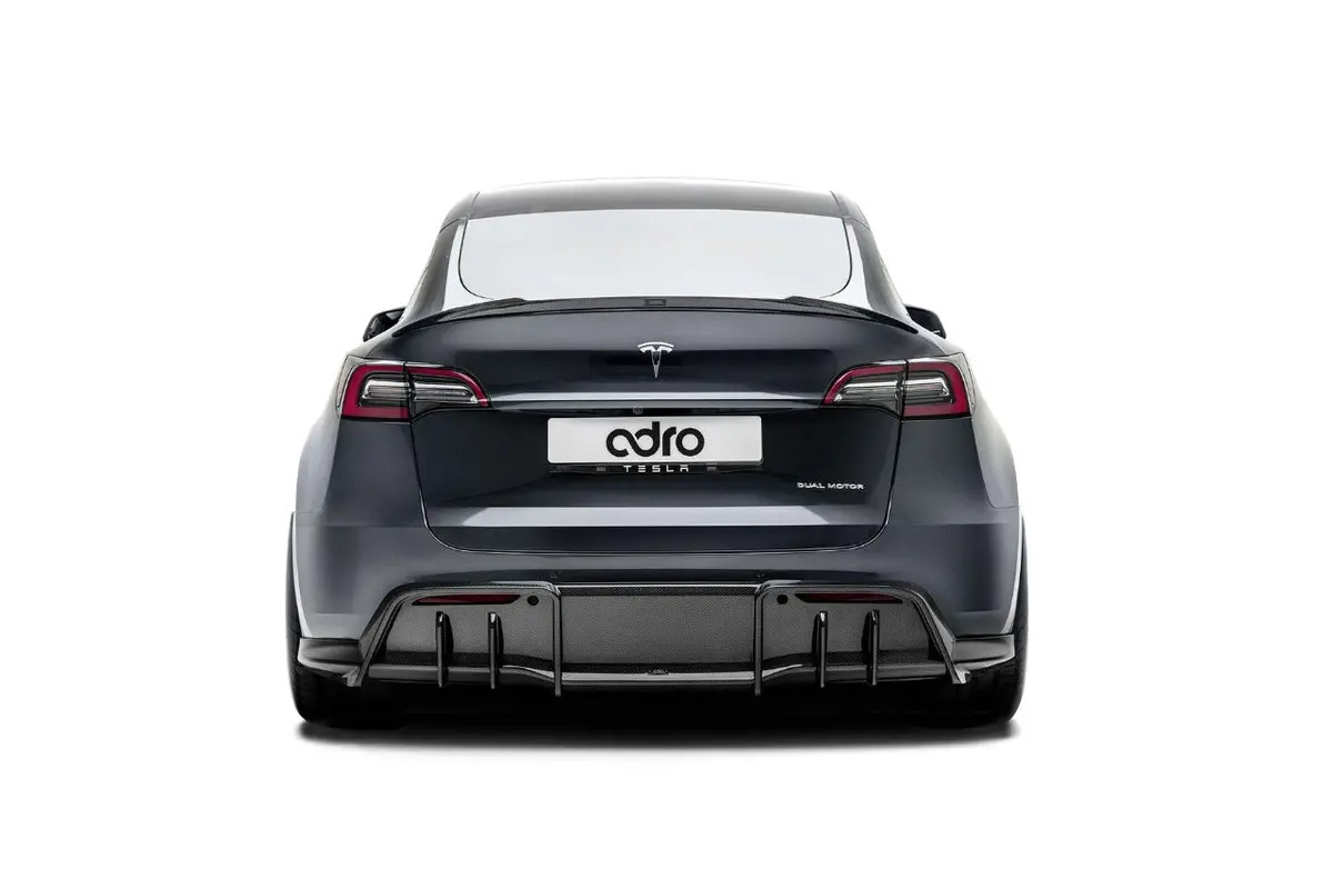 Adro Tesla Model Y Premium Prepreg Carbon Fiber Rear Diffuser 1