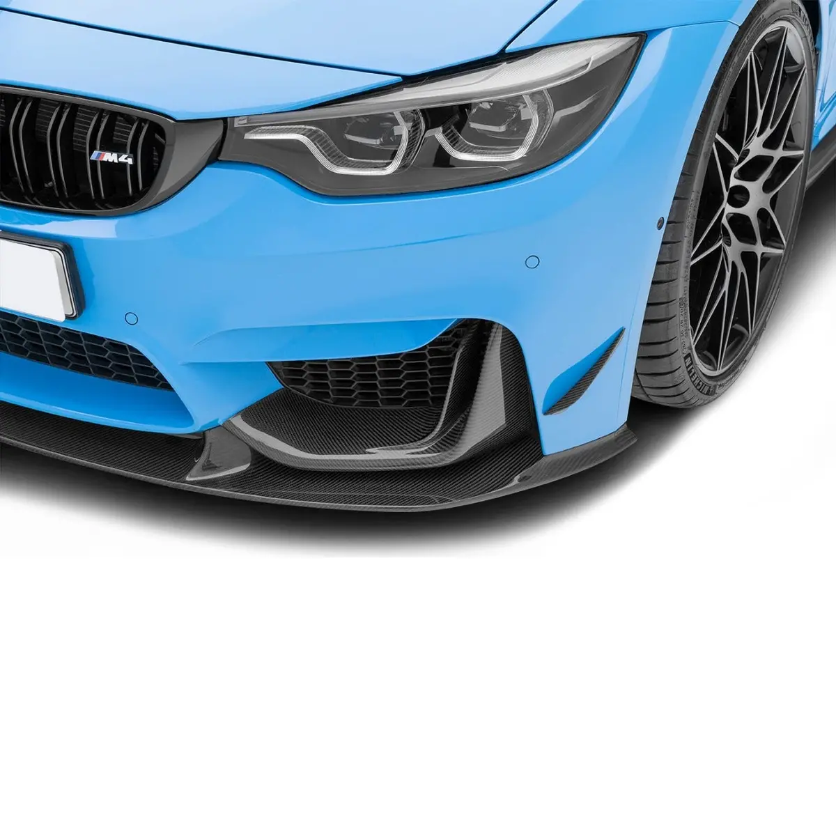 Adro Bmw M3 F80 & M4 F82 Carbon Fiber Front Bumper Canard 1