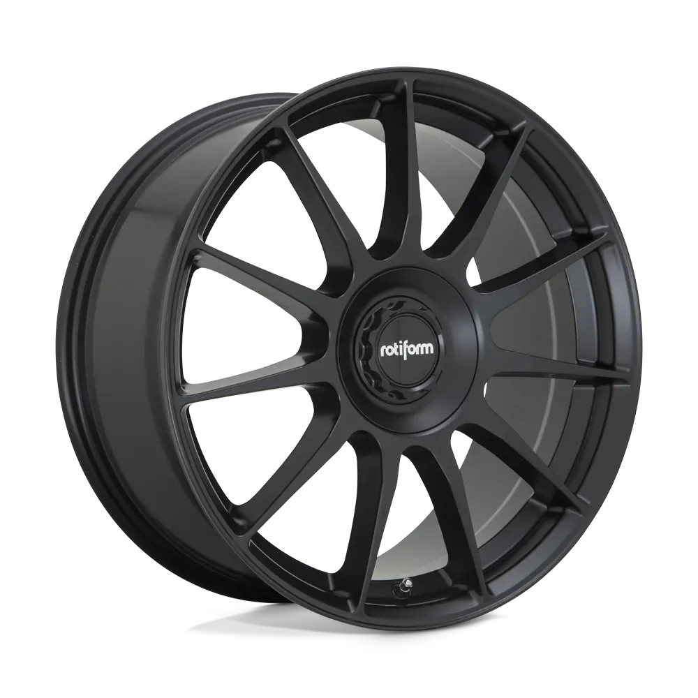 18" Rotiform Dtm Satin Black Wheel 1