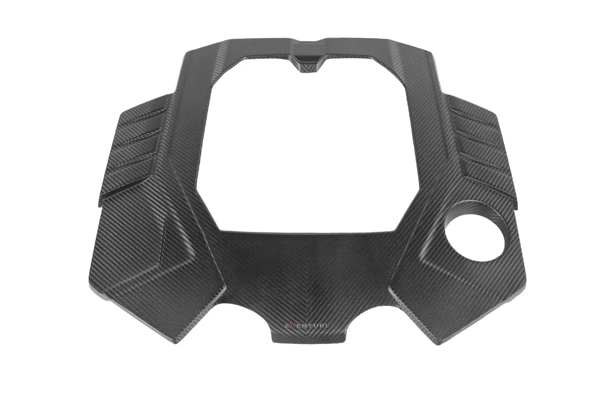 Audi C8 Rs6 Rs7 Black Carbon Engine Cover Gloss 1