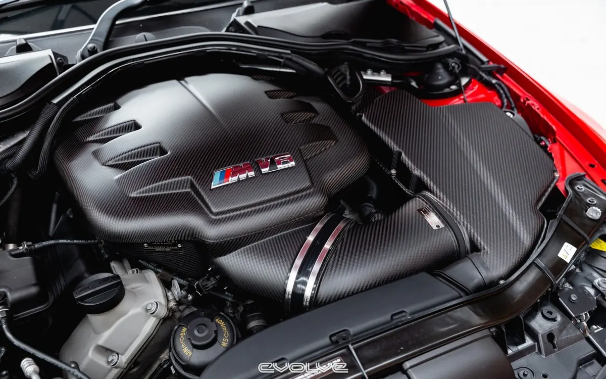 Bmw E9x M3 Carbon Inlet Plenum Matte 1