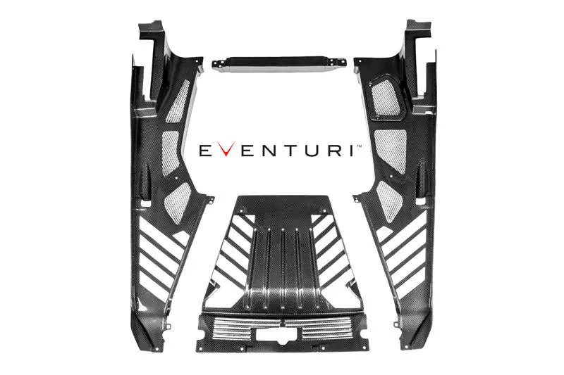 Lamborghini Huracan Carbon Engine Cover Set Matte Finish 1